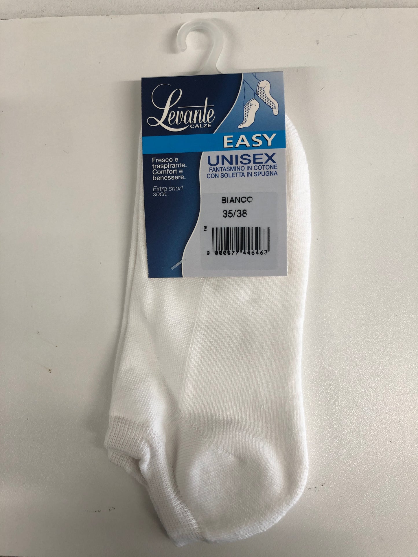 Hvítir unisex sokkar